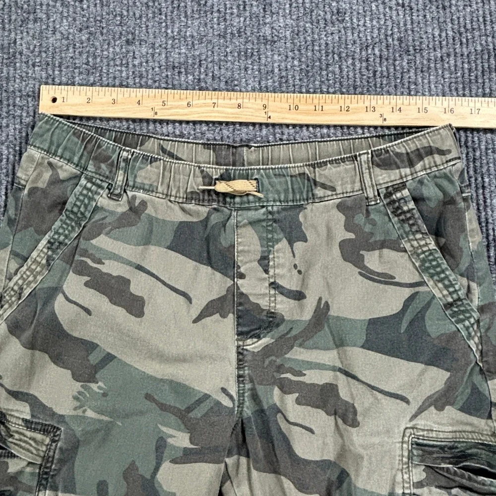 Wrangler Cargo Jogger Kids 16 Husky Green Camo Camouflage Pants 109MGHW7E
